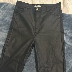 Sleek leather tight pants